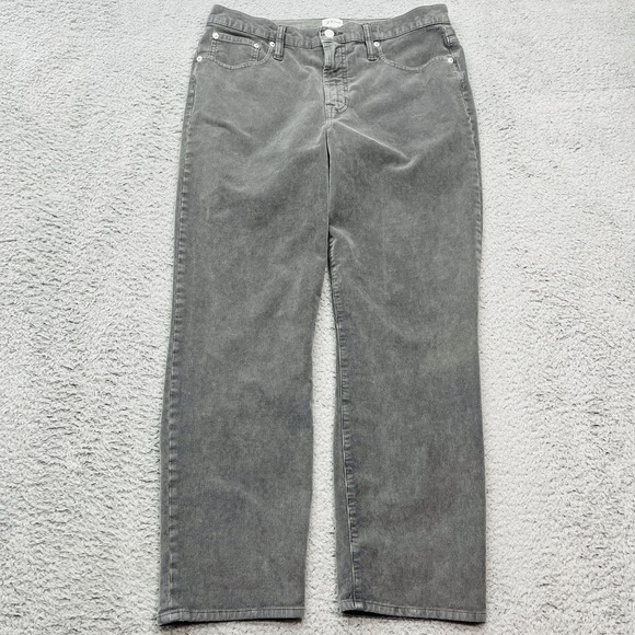 J.CREW Pants - J Crew‎ Corduroy Pants Womens 32x27 Gray Vintage Slim Straight Classic Preppy